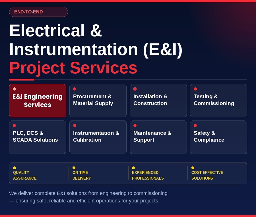End-to-End Electrical & Instrumentation Project Services